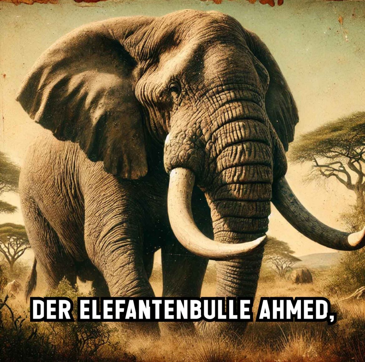 Der Elefantenbulle Ahmed: Ein Majestätischer Gigant