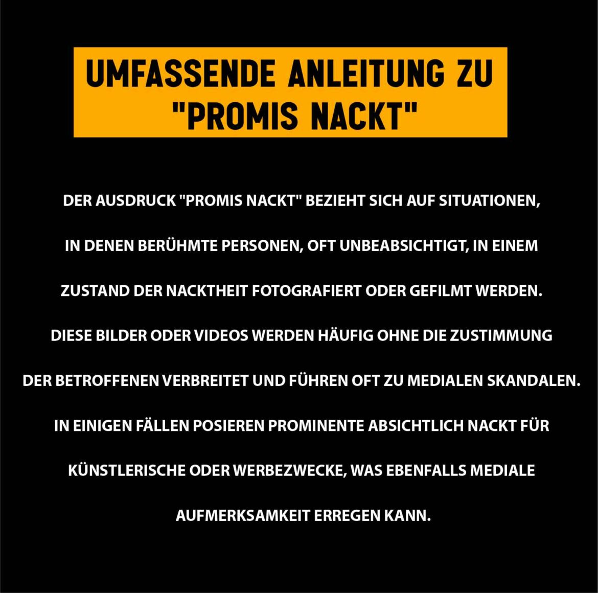 Umfassende Anleitung zu “Promis nackt”